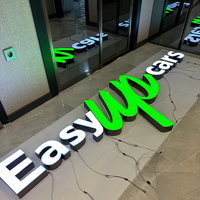 Lettres-enseignes 3D LED personnalisées en acrylique étanches pour extérieur, avec logo alphabétique, pour enseignes commerciales – Vente chaude