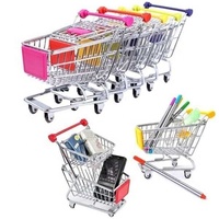 Modèle miniature de chariot de supermarché 1:48, jouet pour enfants, décoration de maison