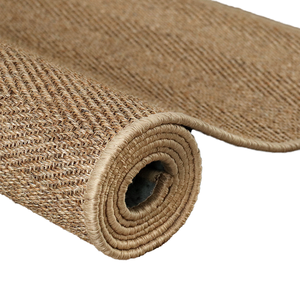 Alfombra XinLan Tejida a Mano de Yute, Reversible, Resistente a las Manchas, de Color Sólido y Antideslizante para Sala Zen y Casa de Té - Product Image 1