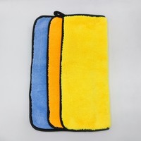 Serviette de lavage en microfibre pour le detailing automobile à domicile, séchage rapide, double face, tissée, douce et moelleuse, 40x40cm, logo personnalisé, absorbante