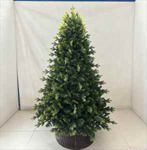 Árbol de Navidad Artificial de Lujo para Interiores de 1.5m/1.8m, Estilo Voluminoso, con Ramas Realistas de PE/PVC y Base Estable - Product Image 1