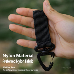 Hebilla Colgante para Mochila, Multifuncional, 360 Grados, <span class=keywords><strong>Tipo</strong></span> D, Anillo de Suspensión, Gancho y Bucle Táctico para Cinturón de Bolsa - Product Image 4