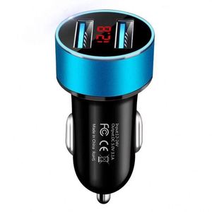 <b>Car</b> Charging Accessories Dual <b>Usb</b> <b>Car</b> Charger <b>Adapter</b> 2 <b>Usb</b> Port Led Display 3.1a Smart <b>Car</b> Charger for Iphone - Product Image 2