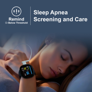 Moniteur de dépistage de l'apnée du sommeil avec bracelet connecté et application – Suivi portable - Product Image 4