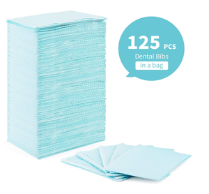 Babero <span class=keywords><strong>de</strong></span> polietileno Dental desechable, toalla <span class=keywords><strong>de</strong></span> papel para pacientes, 3 capas/dientes, babero Dental <span class=keywords><strong>DEBO</strong></span>, 125 Uds., 33*45cm, alta calidad, 125 Uds. - Product Image 5