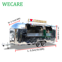 Wecare caravane rapide mobile magasin restaurant kiosque alimentaire hamburger nourriture bbq camping-car concession foodtruck remorque cuisine camion