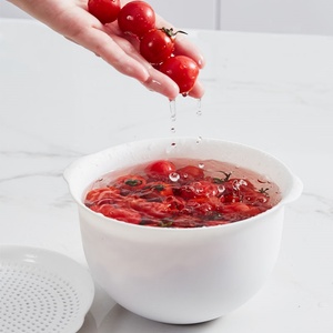 Plastic <b>Sieve</b> Basket Drain Basin Kitchen <b>Sieve</b> Colander Fruit Vegetable Tray <b>Sieve</b> Colander for Kitchen Household Strain - Product Image 4