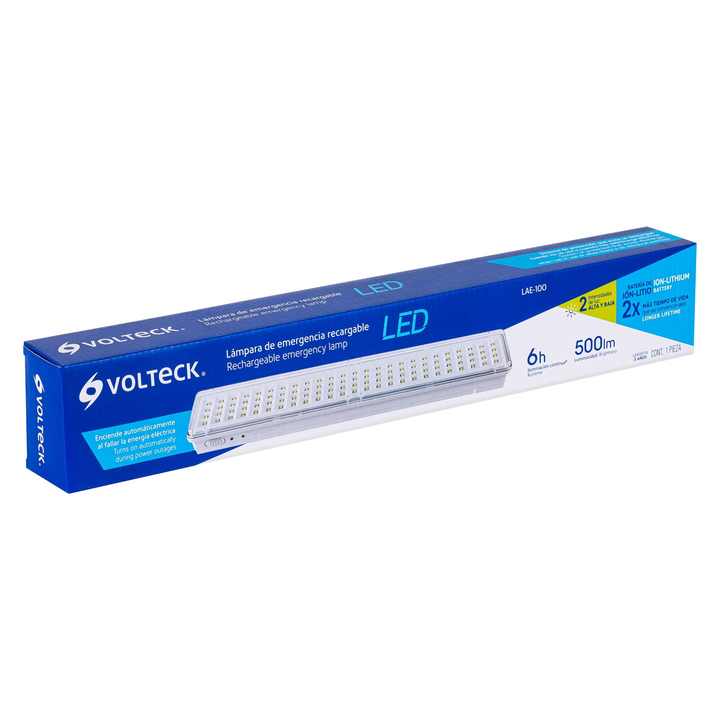 Volteck LAE-100 Rechargeable Emergency Lamp 100 LED SMD 500 lm Indoor/Outdoor Home/Camping Lighting Acid Battery