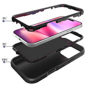 Ốp lưng điện thoại chắc chắn, chống sốc, bảo vệ toàn diện cho iPhone 16 Plus, 15, 14, 13, 12 Pro Max, kèm kẹp lưng - Product Image 5