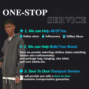 Fabricants de sweat à capuche unisexe de haute qualité Ensemble de pantalons de survêtement et de sweat à capuche épais en éponge française - Product Image 2