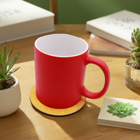 Vente en gros de sous-verres avec logo personnalisé Cadeau de Noël en cuir PU Sous-verres vierges à sublimation