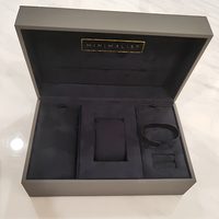 Mieux populaire chaud petit carré montre pour hommes boîte nouvelle mode unique en cuir PU éponge doublure personnalisable gaufrage pour carré