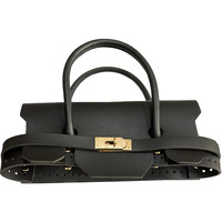 Nouvel accessoire de sac tissé à la main H Home, poignée allongée, fermoir en métal, style rétro européen et américain, cuir véritable solide