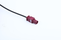 Conector Coaxial ZYX FAKRA LMR-195 de 50 Ohmios y 60 Pulgadas, Conector Recto con Código Z y Conector SMA en Ángulo Recto (RF)