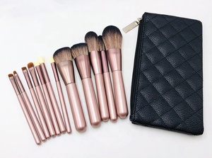 Juego <span class=keywords><strong>de</strong></span> brochas para maquillaje, caja <span class=keywords><strong>de</strong></span> regalo, 12 unidades, logotipo profesional - Product Image 3