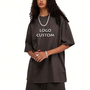 Personalizada de algodón al aire libre Casual Drop hombro media manga para mujer camiseta personalizada de algodón de color sólido camisetas para las mujeres - Product Image 3