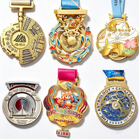 Médaille de champion en alliage de zinc gravée et personnalisable, avec peinture laquée, emballage en boîte, pour compétition de fitness en salle