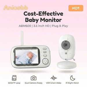 Moniteur Bébé 3,5 Pouces Best-seller avec Vision Nocturne, Portée 5m, Audio Bidirectionnel VOX, Vidéo HD 720P, Fréquence <span class=keywords><strong>2</strong></span>,4 GHz, Batterie Rechargeable - Product Image 1