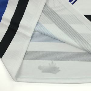 Maillot de glace avec nom et numéro à coudre à manches longues blanc pratique vêtements de hockey unisexe - Product Image 5