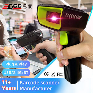 Lecteur de codes-barres <span class=keywords><strong>2D</strong></span> sans fil W33 2.4G, lecteur QR avec base de charge, <span class=keywords><strong>scanner</strong></span> portable professionnel pour la logistique de détail - Product Image 1