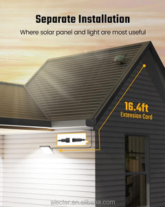 Projecteurs solaires à détecteur de mouvement 113 LED 7000K avec câble de 16 pieds, 3 modes, du crépuscule à l'aube, étanches IP65 pour jardin, grange, véranda, patio - Product Image 3