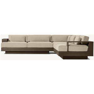 Fauteuil en aluminium pour <span class=keywords><strong>hôtel</strong></span> Fauteuil en <span class=keywords><strong>L</strong></span> pour <span class=keywords><strong>l</strong></span>'extérieur Confort décontracté Mobilier moderne Fauteuil à bras gauche - Product Image 6