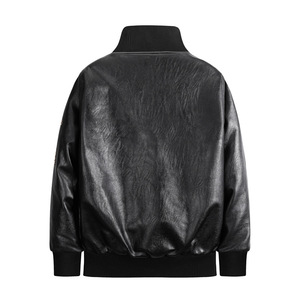 Blouson en cuir pour <span class=keywords><strong>homme</strong></span>, style WW2, doublé polaire, avec patchs, style aviateur, rétro, vêtement de travail, combinaison de pilote - Product Image 2