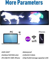 Módulo de Pantalla LED a Todo Color para Exteriores P6 IP65, 192*192mm, Programable, WiFi, Video Wall, Letrero Digital