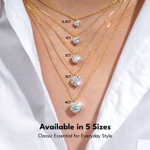 จี้เพชรโมอิสซาไนต์ VVS สุดหรู 4 กะรัต 2 กะรัต 1 กะรัต เครื่องประดับผู้หญิง ชุบทอง เงินแท้ S925 พร้อมใบรับรอง GRA สร้อยคอจี้เดี่ยว - Product Image 6