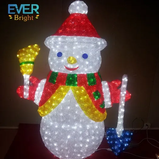 2023 новый дизайн продуктов Рождественские Украшения Снеговик светодиодный 3D Рождественский свет IP65 мотив