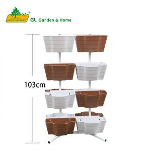 2020 Ins Hot Sale-Maceta de plástico de diseño vertical para jardín, hogar y guardería Live Planter - Product Image 2