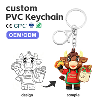 Llavero de Acero Inoxidable y PVC Personalizado con Foto Digital 3D de Anime y Dibujos Animados, Colgante de Muñeca Personalizado, Regalo Empresarial Creativo, Caja Sorpresa