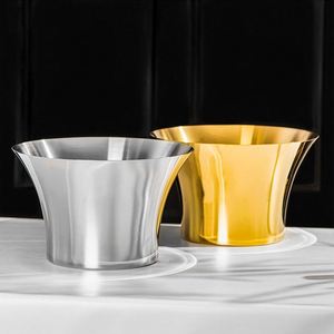 Cubeta Enfriadora de Bebidas Personalizada de Acero Inoxidable 201 de 12L, Enfriador de Botellas para Bar, Enfriador de Cerveza, Champán y Hielo - Product Image 1