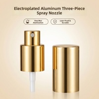 Pompe de remplissage rechargeable en aluminium pour crème parfumée et fond de teint, 0,12 ml, 0,18 ml, avec bouchons et fermetures de 12 mm, 13 mm, 15 mm, 18 mm, 20 mm, 24 mm