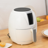 Friteuse à air intelligente numérique électrique double panier 3,5 L en plastique sans huile pour usage domestique, prix d'usine, vente en gros