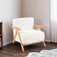 Chaises d'appoint modernes en gros directement de l'usine, avec dossier en tissu et pieds en bois, confortables pour la maison