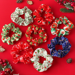 Coleteros con Estampado Navideño y de Halloween, Lazos Elásticos para el Cabello, Accesorios para el Cabello de <span class=keywords><strong>Mujer</strong></span>, Venta al Por Mayor OEM - Product Image 2