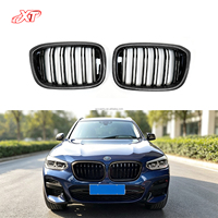 Grille de pare-chocs avant en fibre de carbone + ABS noir brillant pour BMW X3M X4M F97 F98 X4 G02 G08 2019-2021