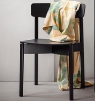 Chaise de salle à manger vintage en bois massif chaise de table de livre moderne chaise d'étude en hêtre avec dossier de salle à manger vente en gros