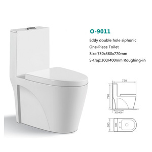 MARACHI Thị Trường Ả Rập Saudi Hình Vuông Tròn Đường Kính Lớn 10Cm Xả Trực Tiếp/Siphon Nhà Vệ Sinh Một Mảnh Bằng Gốm - Product Image 4