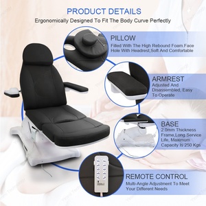 Khuôn Mặt Trang Điểm Vĩnh Viễn Giường 4-Cách Có Thể Điều Chỉnh tựa Chỗ Để Chân Chiều Cao Nghiêng Cho Salon Spa Hình Xăm Vẻ Đẹp Phòng Khám - Product Image 6