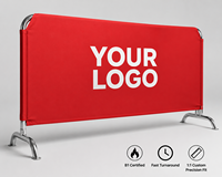 Banderas Personalizadas para Barreras de Control de Multitudes, Publicidad Exterior, Fabricante OEM, Venta al Por Mayor, Resistentes a los Rayos UV, Duraderas, para EE. UU., Reino Unido, Canadá y Europa