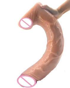 FAAK Supergroßer <span class=keywords><strong>Dildo</strong></span> aus schwarzem Silikon, Tier-Dildos für Frauen, 8,7 cm dick - Product Image 3