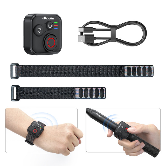 HXC HXC-A0198 Auto Shut-Off ABS Remote Control for Insta360/GoPro Cameras & Mobile Phones Mini Smart Accessory