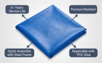 Bâche en tissu maillé enduit de PVC 100 % ignifuge, épaisse et écologique, pour aquarium – Approvisionnement direct usine