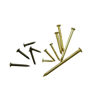 Clous en fer plaqué cuivre à tête ronde 1.2x8 1.2x10 1.5x13 pour artisanat et mini-clous pour boîtes en bois - Product Image 2