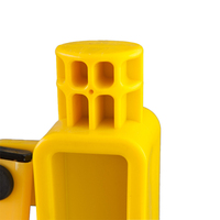 Vente en gros Barrière de barrière rétractable mobile en plastique, barrière extensible pour la circulation avec roues