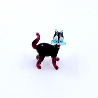 Élégant Murano Verre Figurine de Chat En Gros