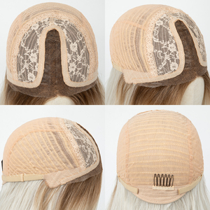 Perruques DEPONE en Fibre Synthétique Premium Pré-coupées, Perruque Blonde en Cheveux Kanekalon, Perruque Mono en Monofilament de Dentelle pour Femmes - Product Image 5