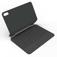 Nouvelle coque de protection intégrée ultra-mince avec rétroéclairage et pavé tactile sans fil BT pour tablette à design ciseaux, langue personnalisable